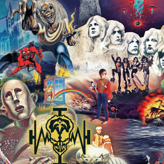 Collage metal albums